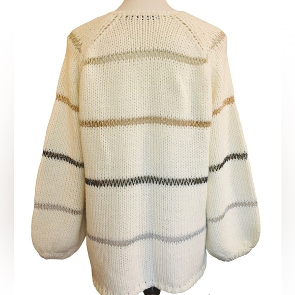Striped Metallic Sweater by Doe & Rae - Picture 6 of 10
